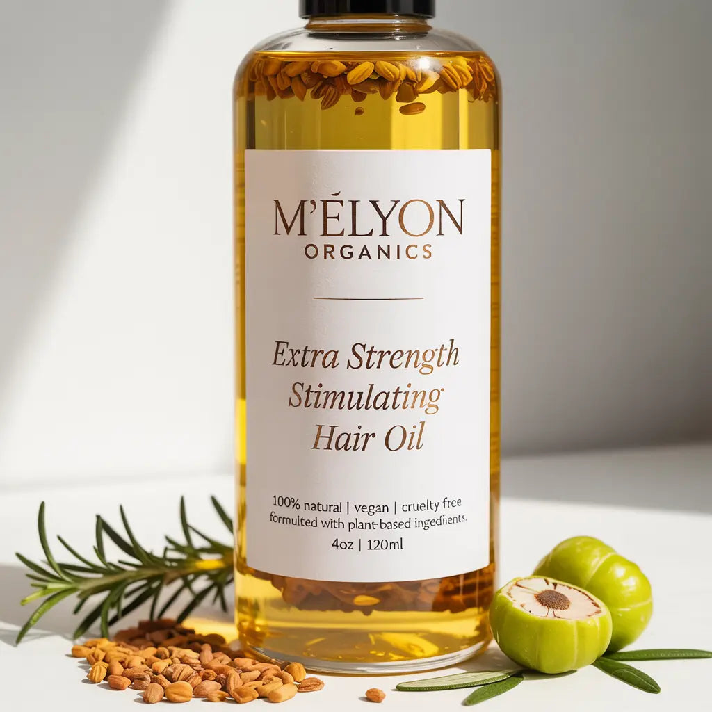 Extra Strength Stimulating Hair Oil M'Elyon Organics