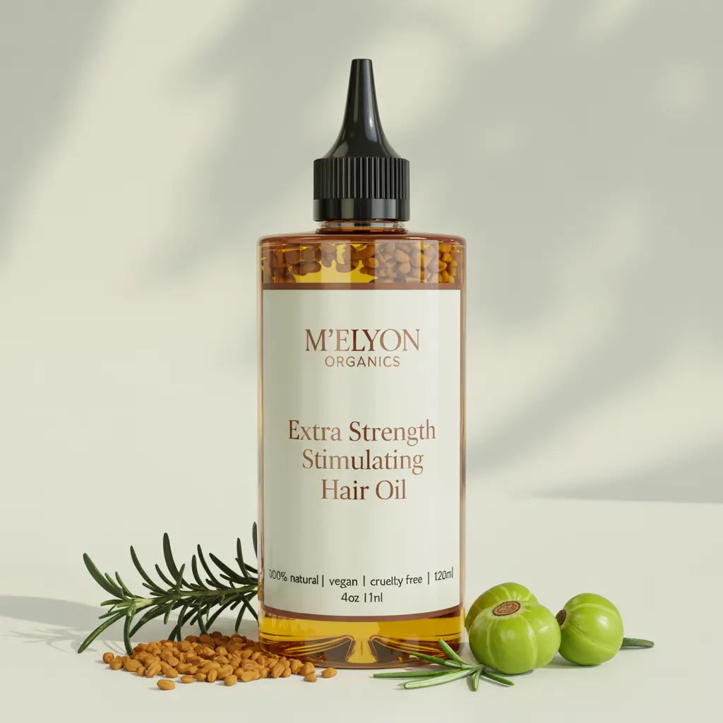 Extra Strength Stimulating Hair Oil M'Elyon Organics