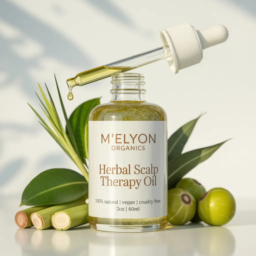 Herbal Scalp Therapy Oil 2oz M'Elyon Organics