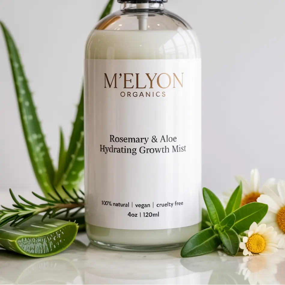 Rosemary & Aloe Hydrating Growth Mist M'Elyon Organics